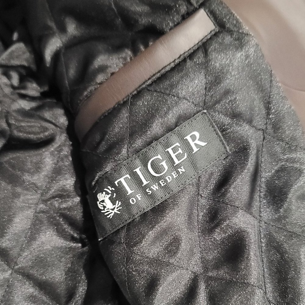Tiger of Sweden Brown Leather Motorcycle Jacket - Picture 10 of 12
